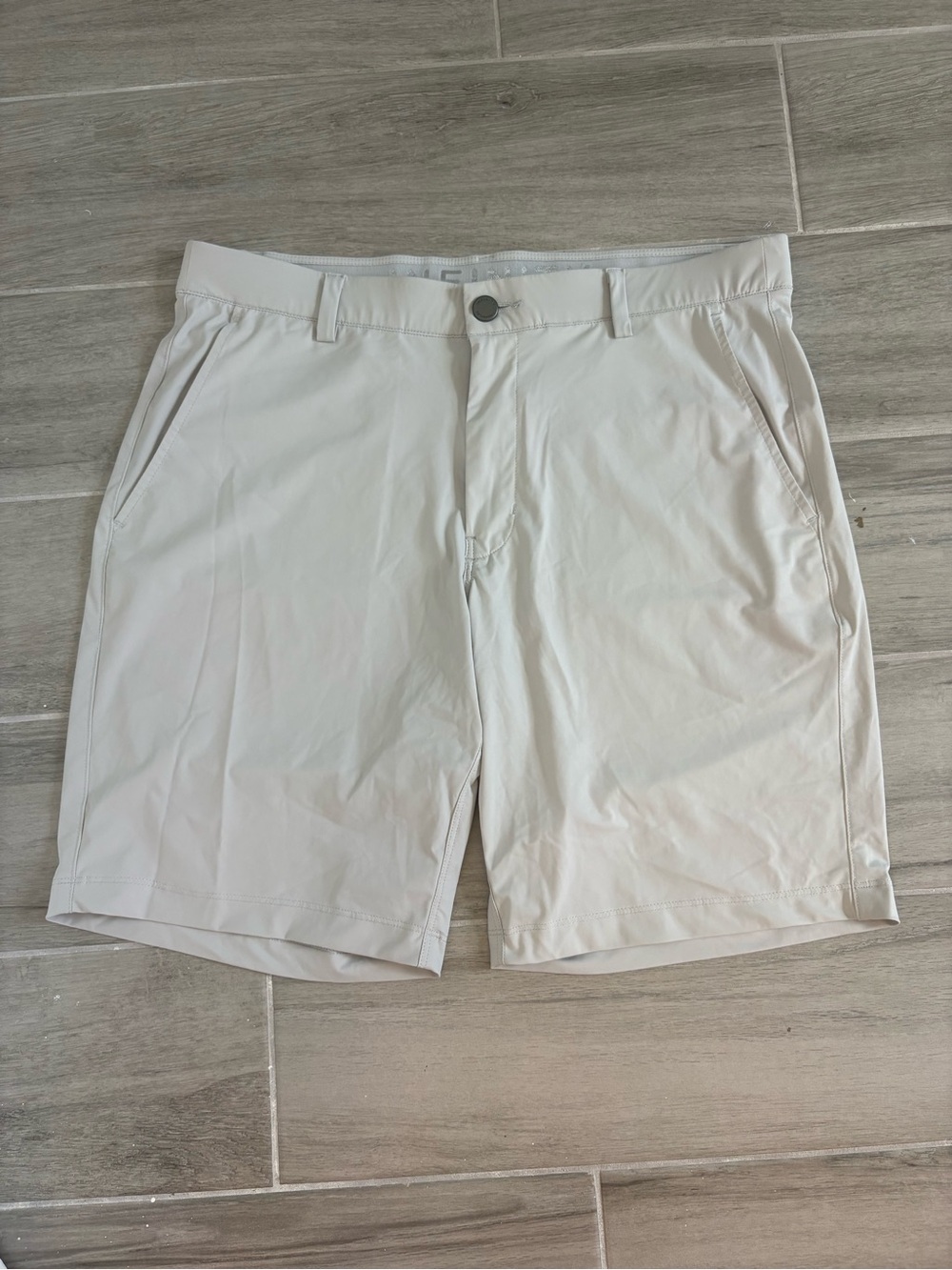 Infinity Linearflex Light Gray Performance Golf Shorts 32